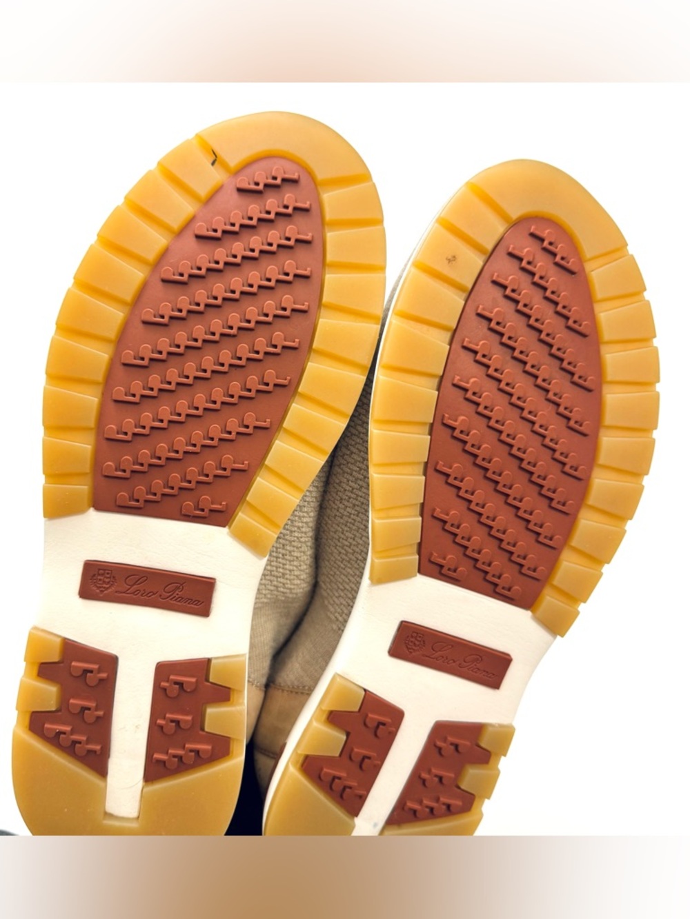 Loro Piana 360 LP Flexy Knit Slip-On Trainer Sneakers Tan Women’s Sz 39.5 US 9 - Picture 9 of 14